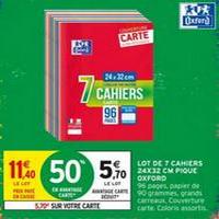 Intermarché : 50% sur Cahier Oxford (11/08 – 23/08)