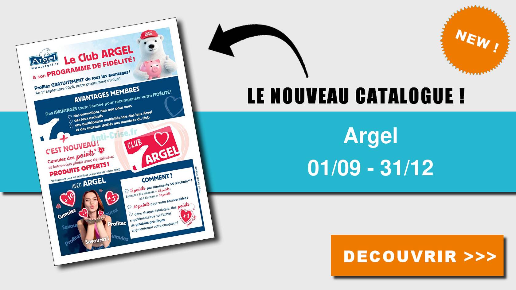 Catalogue du 01 septembre au 31 d&eacute;cembre 2026