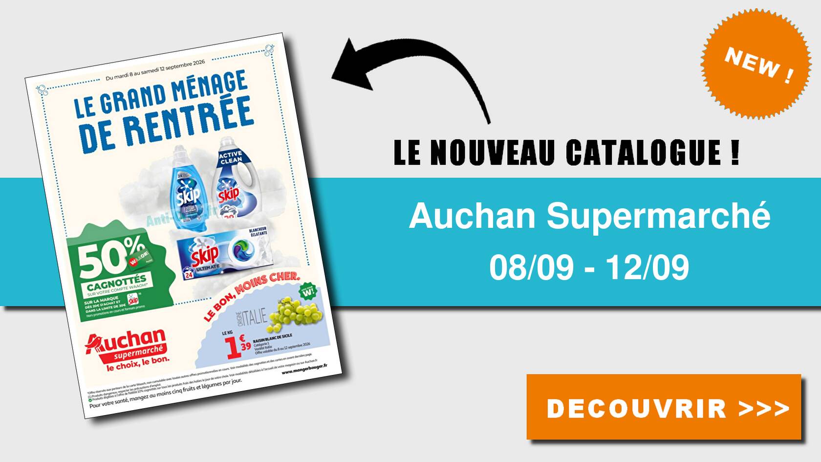 Catalogue du 08 au 12 septembre 2026