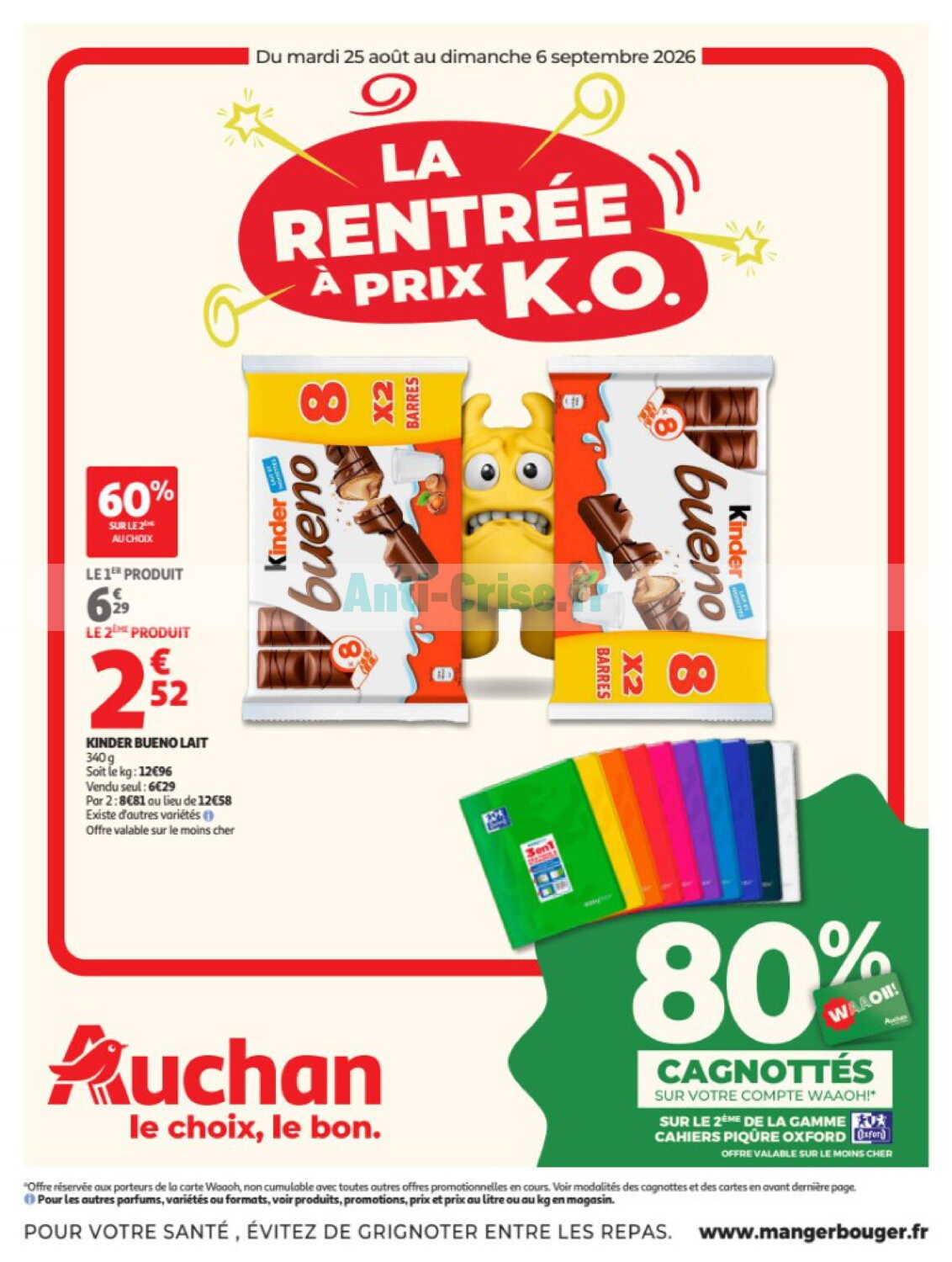 Catalogue Auchan du 25 août au 06 septembre 2026