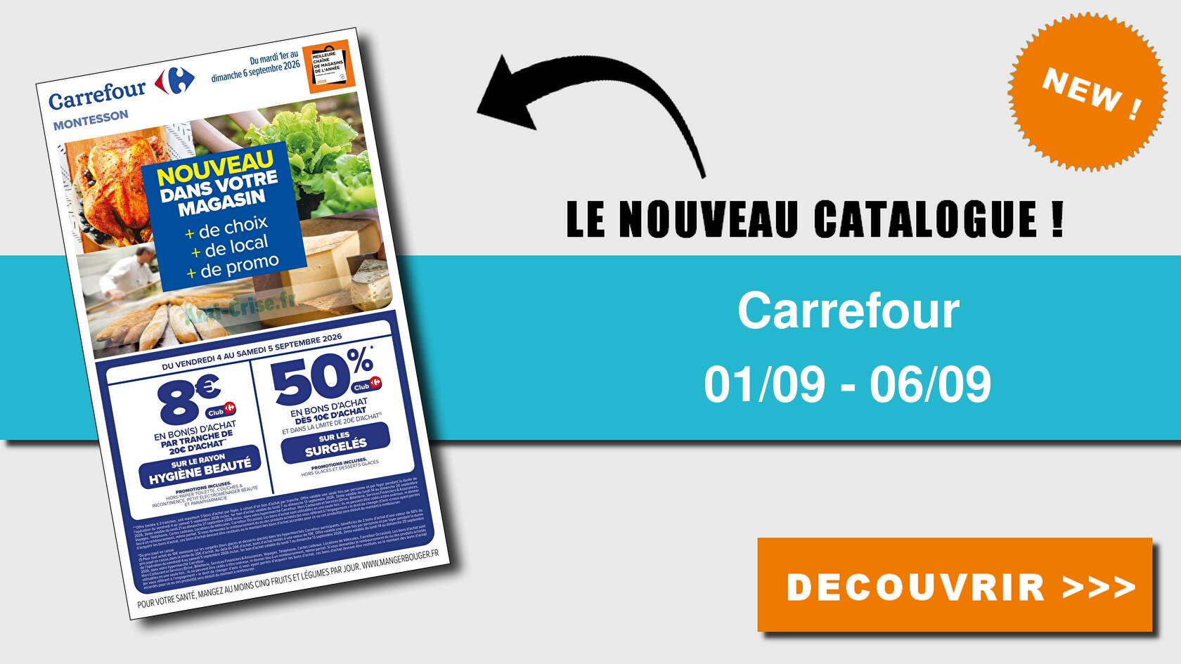 Catalogue du 01 au 06 septembre 2026