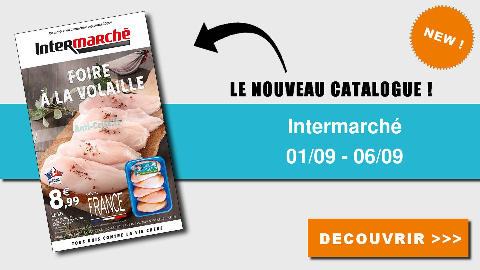 Catalogue du 01 au 06 septembre 2026