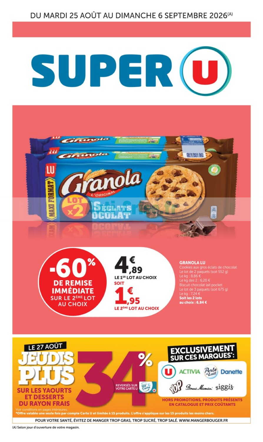 Catalogue Super U du 25 août au 06 septembre 2026