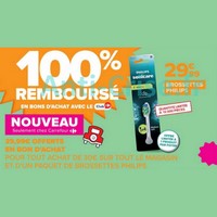 Carrefour : Brossettes électriques PHILIPS 100% remboursées en Bons d&rsquo;Achat (Le 19/09)