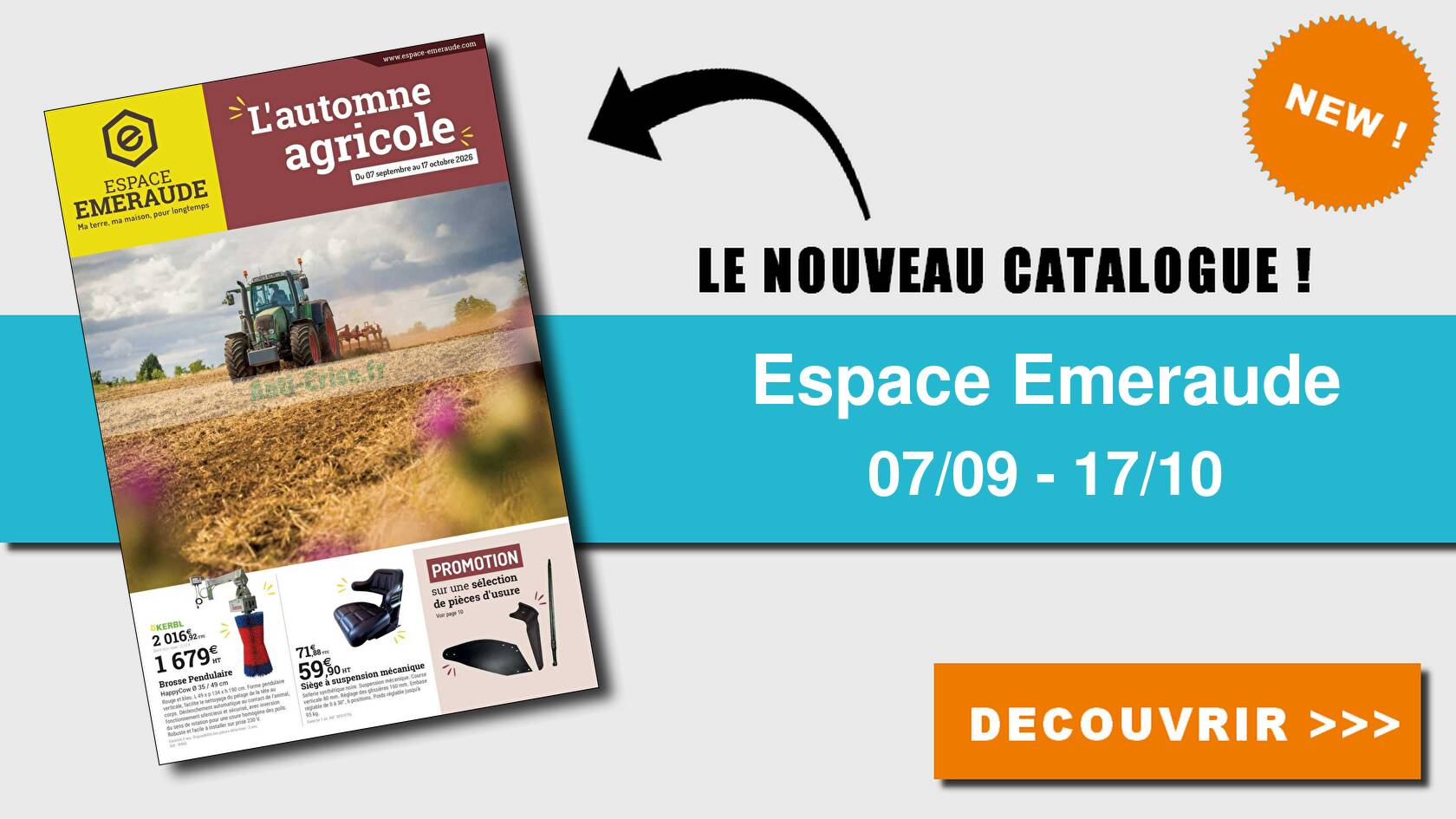 Catalogue du 07 septembre au 17 octobre 2026
